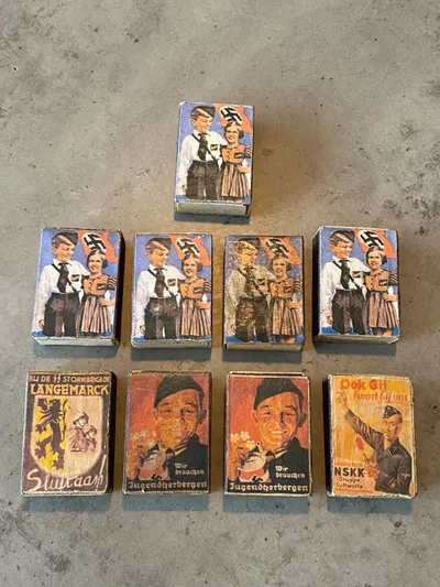 Samling ww2 tændstiksæsker - Postwar