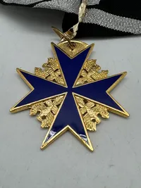 The Pour le Mérite (German: [puːɐ̯ lə meˈʁiːt];[3] French: [puʁ lə me.ʁit], lit. 'For Merit'), also informally known as the Blue Max, repro