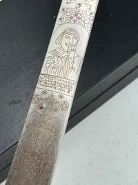 Papirkniv i form af Christian X sværd, velfremstillet