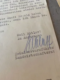 Ekstremt sjældent originalt  Waffen-SS “Lebensborn” lot - Lebensborn programmet gik bl.a. ud på at øge mængden af racerene børn i Tyskland