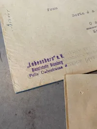 Ekstremt sjældent originalt  Waffen-SS “Lebensborn” lot - Lebensborn programmet gik bl.a. ud på at øge mængden af racerene børn i Tyskland