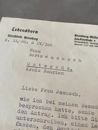 Ekstremt sjældent originalt  Waffen-SS “Lebensborn” lot - Lebensborn programmet gik bl.a. ud på at øge mængden af racerene børn i Tyskland