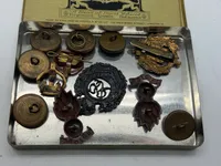 Samling originale Engelske WW2 regimentsmærker