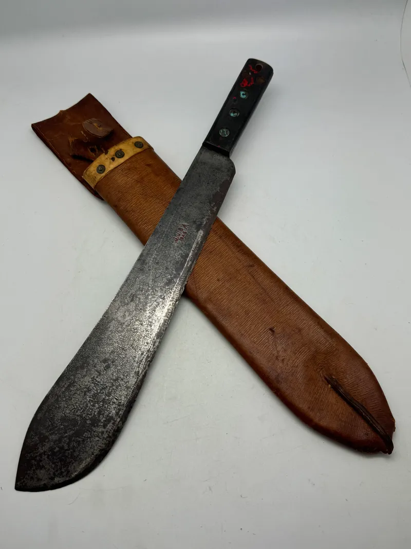 British, WW2, Army JJB Machete and BLG Scabbard, both dated 1943