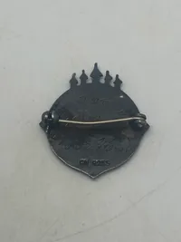 Original nål fra Frederiksberg hospital - sterlingsølv og emalje