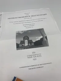 Originalt medalje lot fra falden ww1 soldat - medaljer er navngivne, og der medfølger research på manden