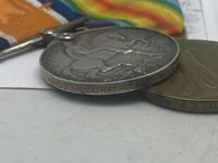 Originalt medalje lot fra falden ww1 soldat - medaljer er navngivne, og der medfølger research på manden