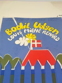 Ekstremt sjælden håndtegning/forstudie til Nykøbing F revyens plakat fra 1971 - tegnet af Per Arnoldi