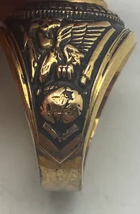 Original fingerring fra det amerikanske flyvevåben