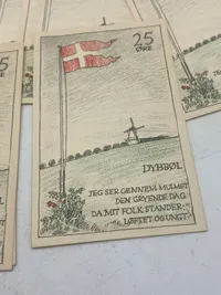 Stor samling originale danske nødsedler - Dybbøl
