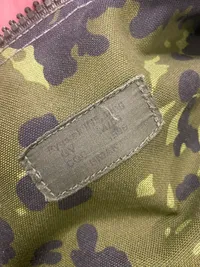 Original “sej” rygsæk fra det danske forsvar, med en sidetaske