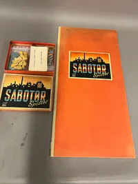 Originalt Sabotør spil, udkom i 1945 sammen med HIPPO spillet, velholdt og komplet