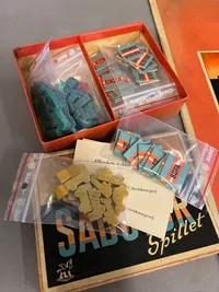Originalt Sabotør spil, udkom i 1945 sammen med HIPPO spillet, velholdt og komplet