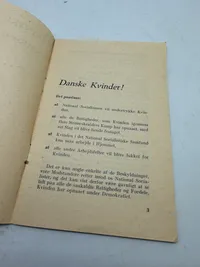Originalt D.N.S.A.P. propaganda: Danske Kvinder og Nationalsocialismen Ekstremt sjældent