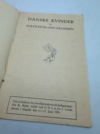 Originalt D.N.S.A.P. propaganda: Danske Kvinder og Nationalsocialismen Ekstremt sjældent