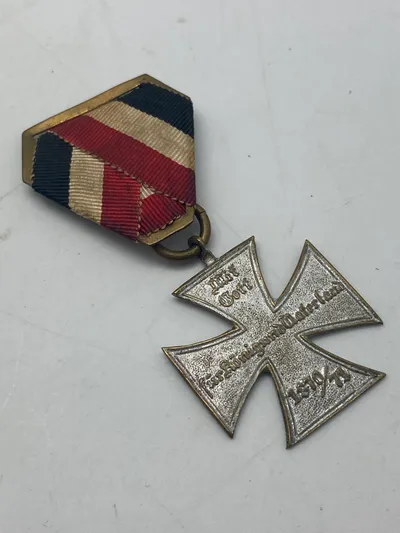 Originalt tysk veteran kors 1870/71