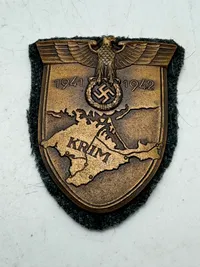 Original Tysk WW2 Heer Krim Shield