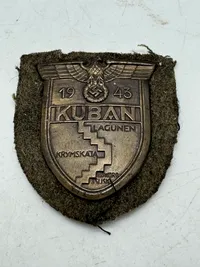 Original Tysk WW2 Kuban shield Heer