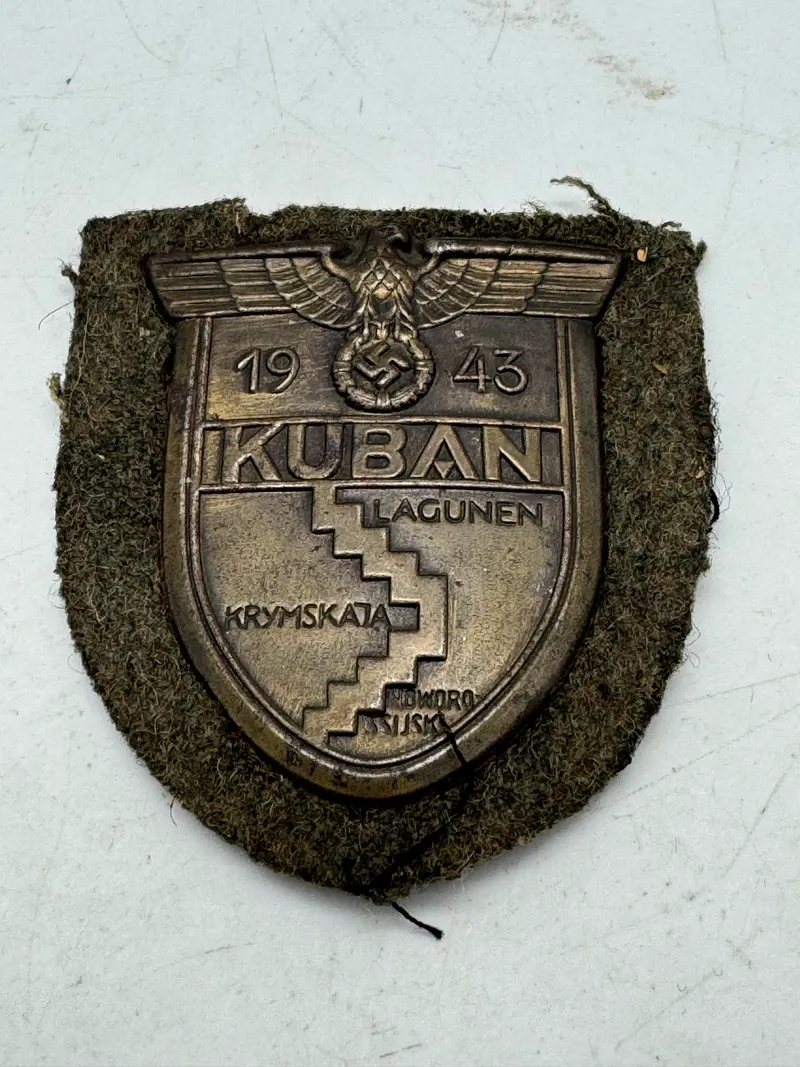 Original Tysk WW2 Kuban shield Heer