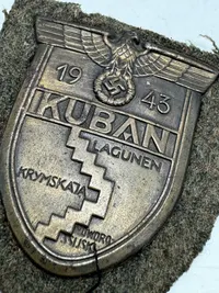 Original Tysk WW2 Kuban shield Heer