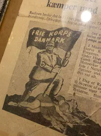 Sjælden Anti frikorps Danmark flyer -ww2