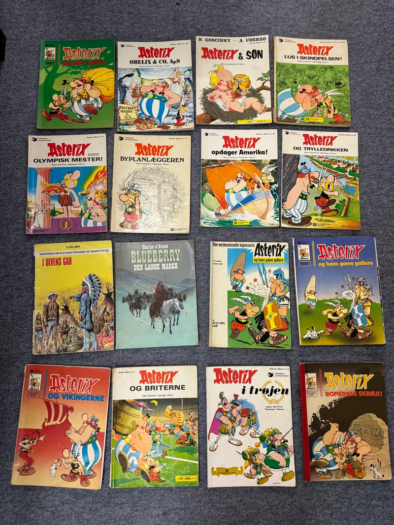 Stor samling ældre tegneserier