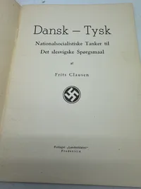 Originalt D.N.S.A.P. propaganda: Dansk-Tysk fra 1936 Ekstremt sjældent