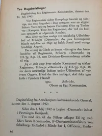 Original Dansk Daad paa Østfronten. Bogen om Frikorps "Danmark". PETERSEN, AAGE NORDAHL. København 1943. 48 sider. Rigt illustreret i s/h.