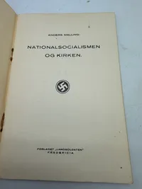 Originalt D.N.S.A.P. propaganda  Nationalsocialismen og Kirken Ekstremt sjældent
