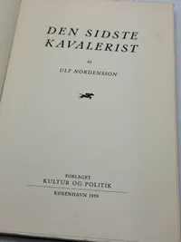 Original sjælden Den sidste Kavalerist
Af
"Ulf Nordensson"
Vi følger Balbo under 2 WK hvor han gør tjeneste i Waffen SS hos Frikorps Danmark fra 1959