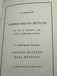 Ekstremt sjælden original bog “OPBRUD” - Germanske krigsfrivilliges breve 1942