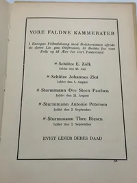 Ekstremt sjælden original bog “OPBRUD” - Germanske krigsfrivilliges breve 1942