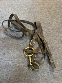 Tysk Heste hovedtøj med bidsel, brugt i WW2