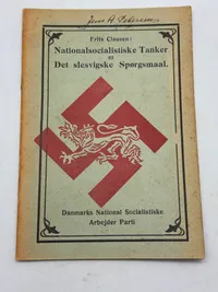 Originalt D.N.S.A.P. propaganda fra 1933 Ekstremt sjældent