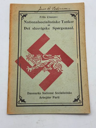 Originalt D.N.S.A.P. propaganda fra 1933 Ekstremt sjældent