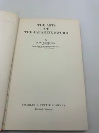 The Arts of the Japanese Sword, by B.W. Robinson