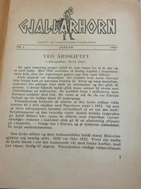 Norsk blad fra 1942, Gallerhorn