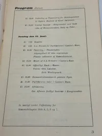 Sjældent D.N.S.A.P. program fra 5. Landsstævne i Slagelse 1938