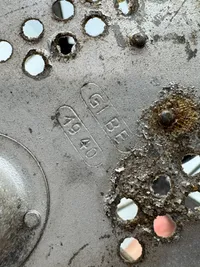 Original Luftwaffe lanterne stemplet i bunden