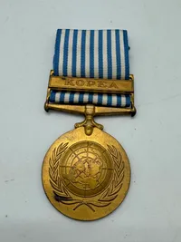 ORIGINAL GREEK UNITED NATIONS KOREAN WAR SERVICE MEDAL