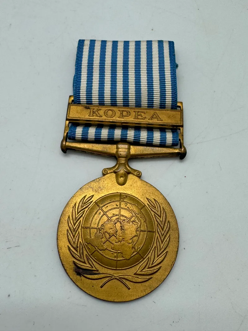 ORIGINAL GREEK UNITED NATIONS KOREAN WAR SERVICE MEDAL