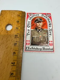 Originalt sjældent Propaganda mærkat  Schalburgsmindefond