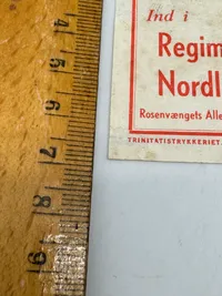 Originalt sjældent Propaganda mærkat  Regiment Nordland