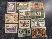 Lot original tysk ww1 Notgeld