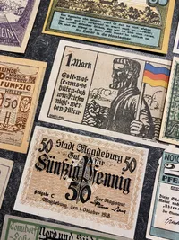 Lot original tysk ww1 Notgeld