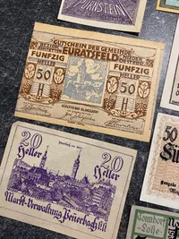 Lot original tysk ww1 Notgeld