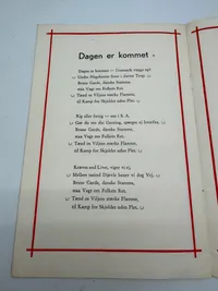 Sjældent program fra Dansk Nazistisk DNSAP "National Minde Appel 17.11.1940 for de faldne danske soldater den 9 april 1940