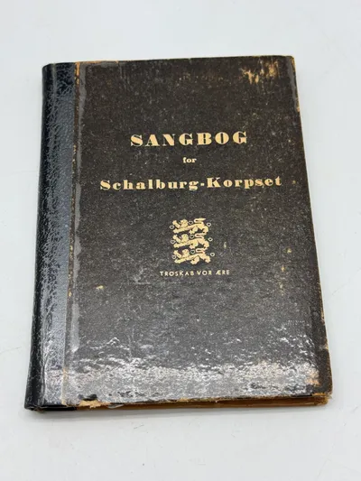 Ekstrem sjælden original sangbog fra Schalburgkorpset