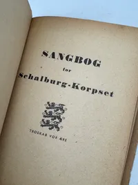 Ekstrem sjælden original sangbog fra Schalburgkorpset