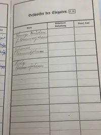 Originalt Ahnenpass fra Dansker, godt udfyldt